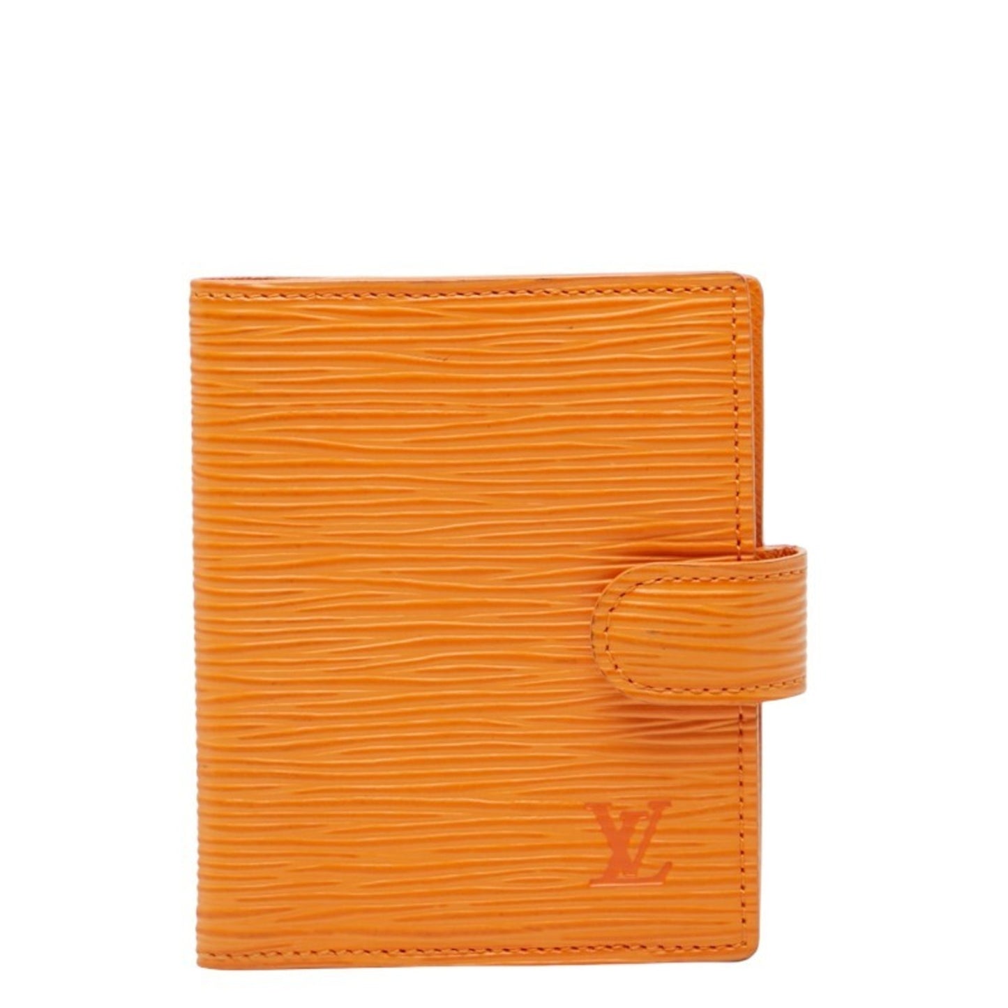 Louis Vuitton Epi Agenda Mini Planner Cover R2007H Mandarin Orange Leather