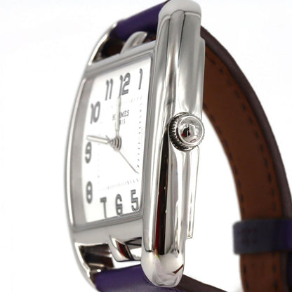 Herms Cape Cod Tonneau Double Tour Ct1.710 Stainless Steel Quartz Watch