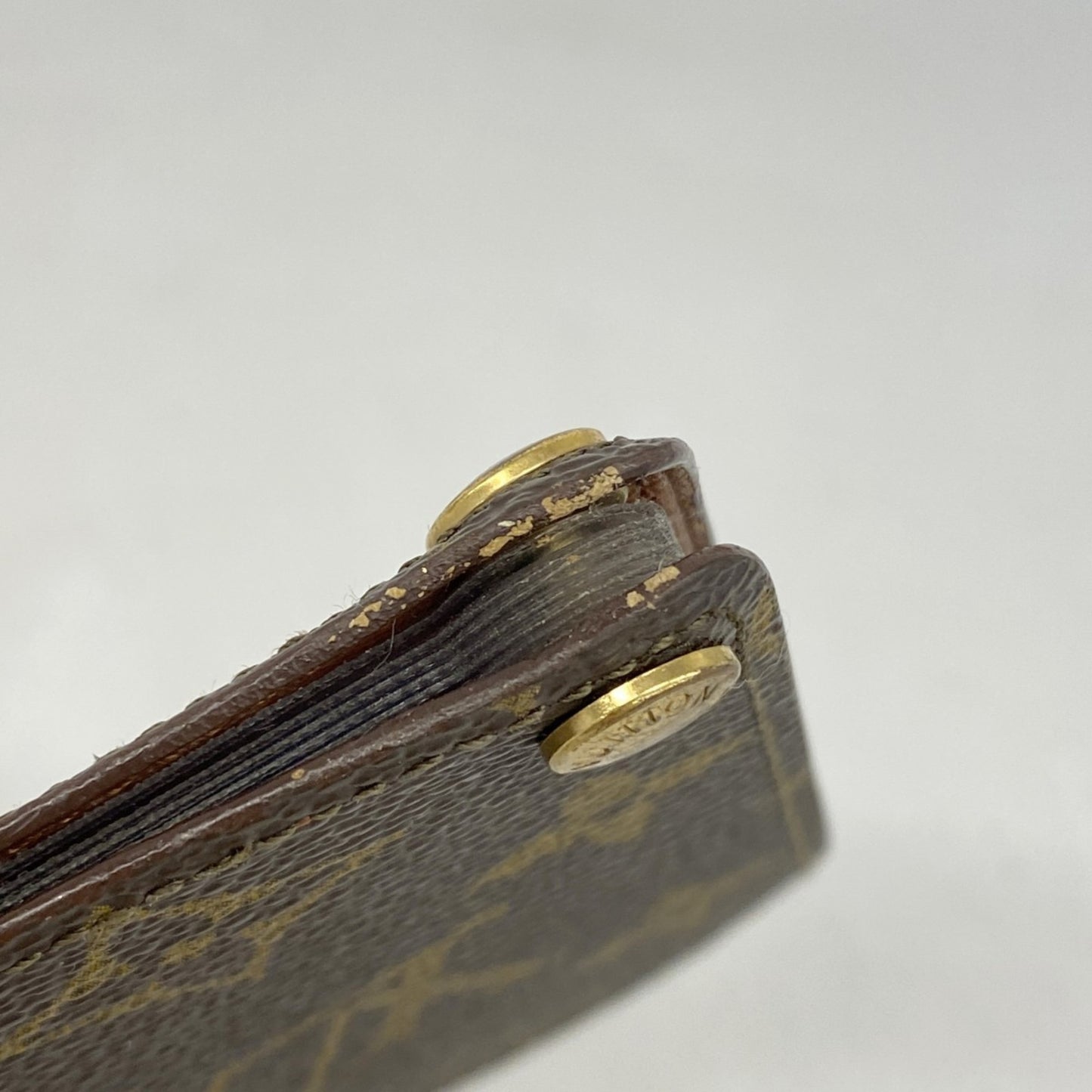 Louis Vuitton Monogram Porte Carte Credit Pression Business Card Case M60937 Brown