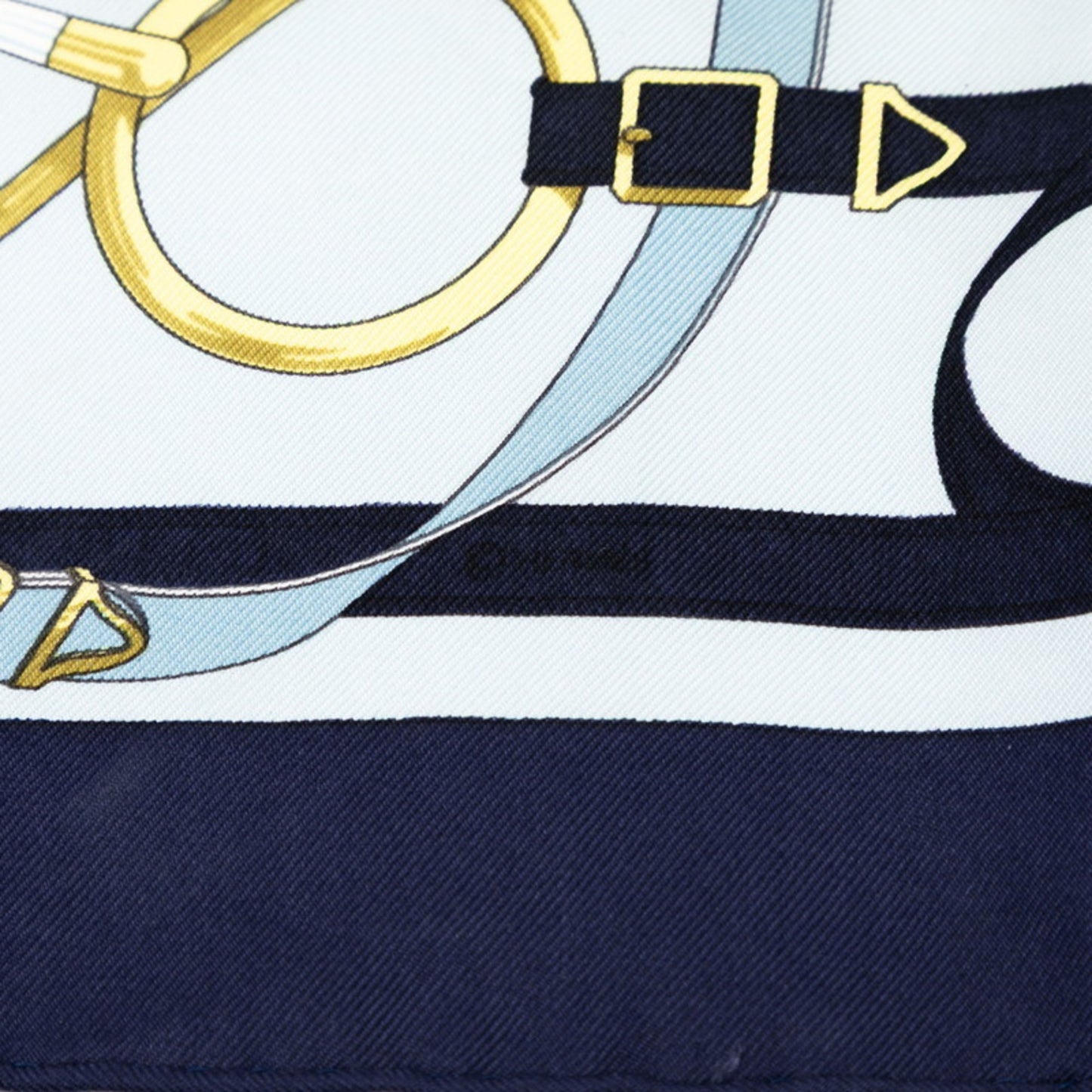 Hermes Herms Carr 42 Eperon D'Or Golden Spur Scarf