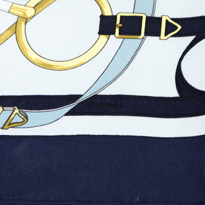 Hermes Herms Carr 42 Eperon D'Or Golden Spur Scarf