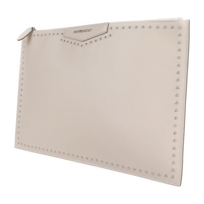 Givenchy Antigona Pouch L Antigona Pouch Second Bag Leather Pink Beige Studs Clutch 2123053008405R1