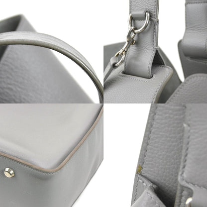 Balenciaga Shoulder Bag North South Leather Grey