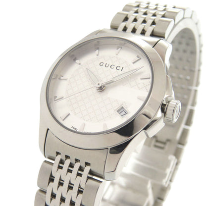 Like New Gucci G-Timeless 126.5 Stainless Steel Silver Quartz Watch 1757Gucci