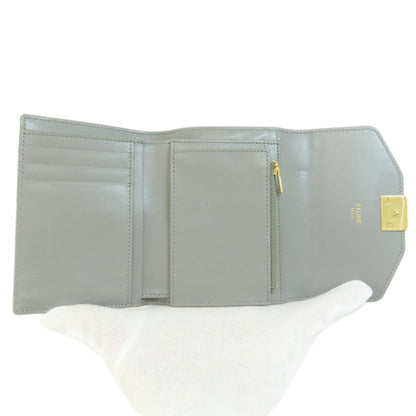 Celine C Hardware Bifold Wallet Leather