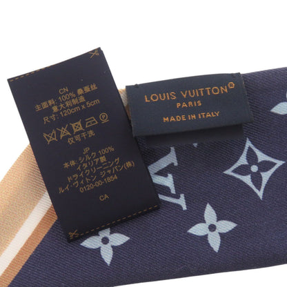 Louis Vuitton Bandeau Bb Bow M96174 Silk Blue Scarf Muffler 0022 Louis Vuitton