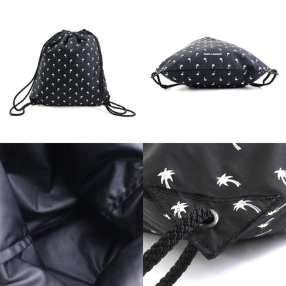 Saint Laurent Saint Laurent Backpack Knapsack Nylon Black X White