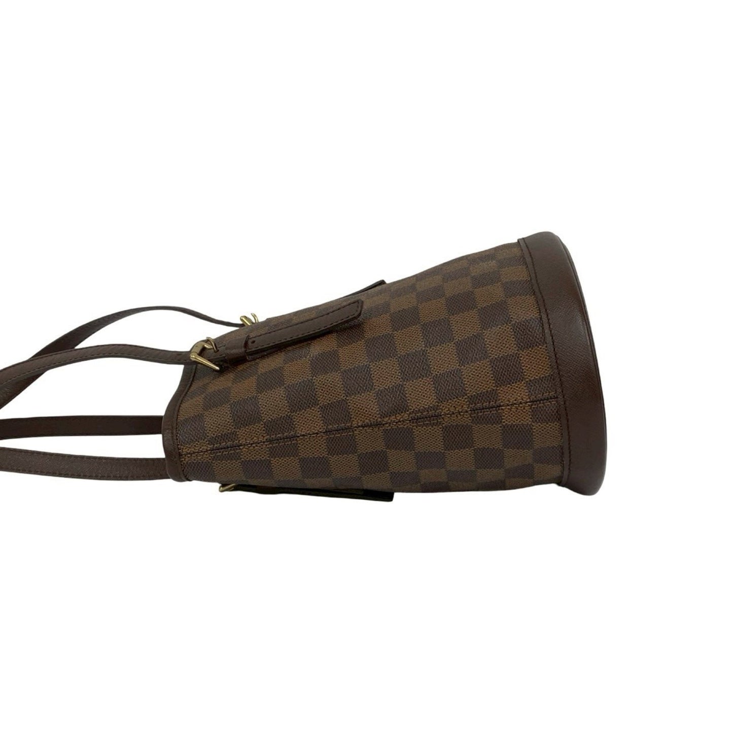 Louis Vuitton Vintage Mare Bucket Damier Leather Mini Tote Bag/Semi-Shoulder Bag Brown 328-2