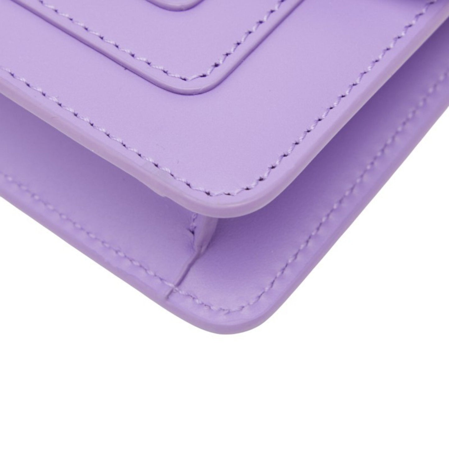 Bvlgari Serpenti Forever Business Card Case/Card Case Pouch Purple Leather