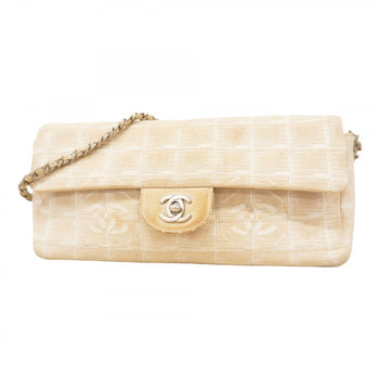 Chanel Chocobar New Travel Canvas Shoulder Bag
