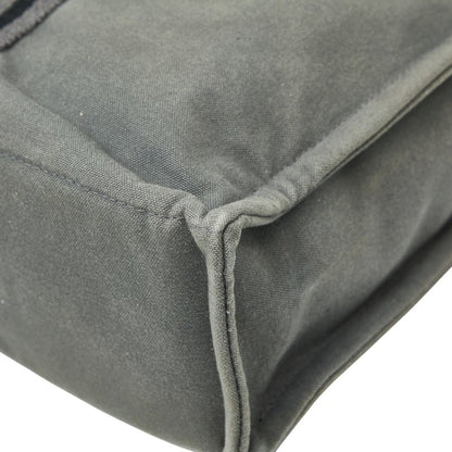 Hermes Foule Tote Mm Handbag Bag Gray Black Canvas