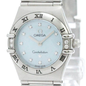 Omega Constellation Diamond Mop Dial Quartz Steel