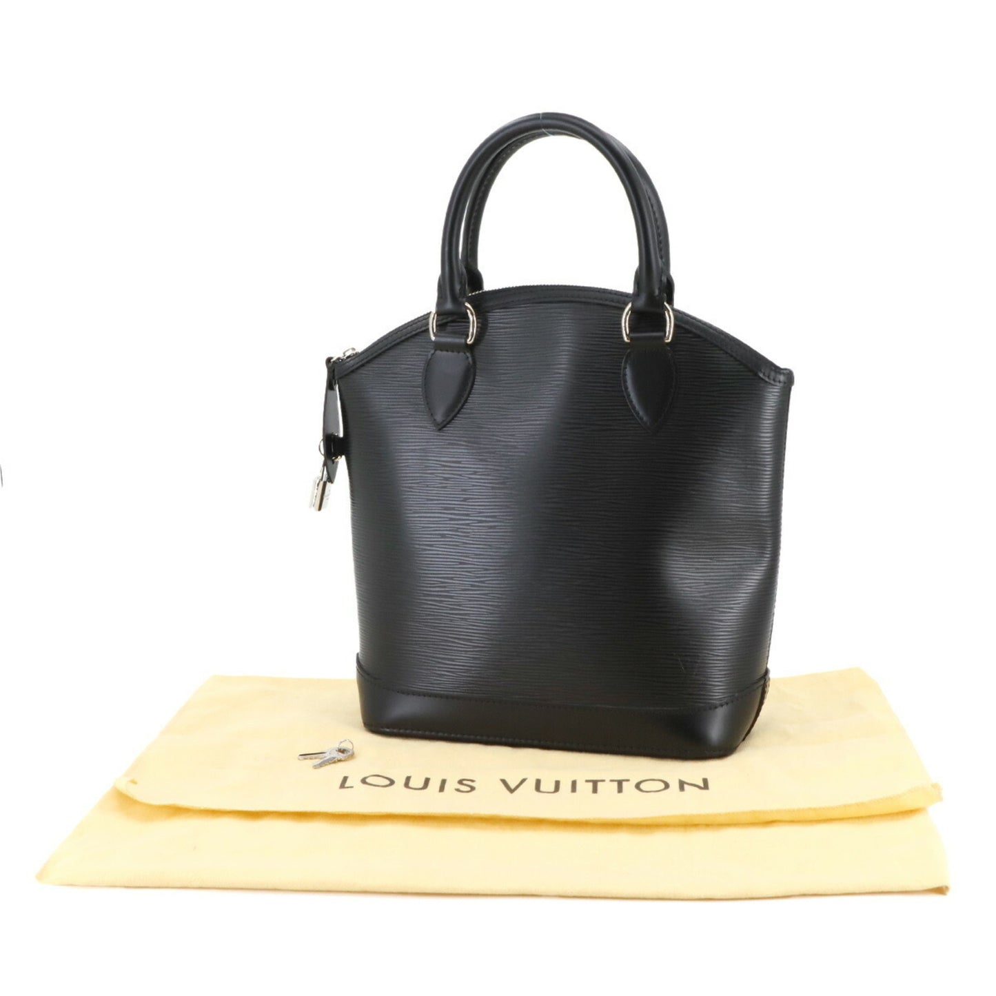 Louis Vuitton Epi Lockit Pm Handbag Leather Noir Black M42292 Lock It