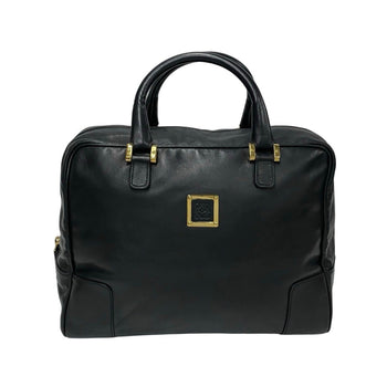 Loewe Anagram Logo Hardware Leather Genuine Handbag Tote Bag Mini Boston Black 155-3