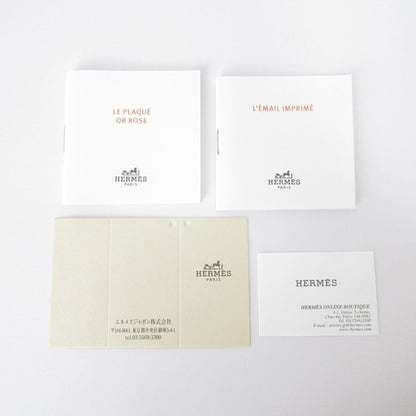 Hermes Uni Enamel Bangle Bracelet In Pink