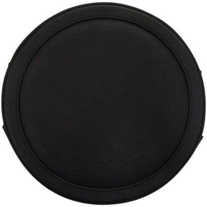 Like New Vivienne Westwood Round Crossbody Ove Genuine Leather Black Shoulder Bag 0894