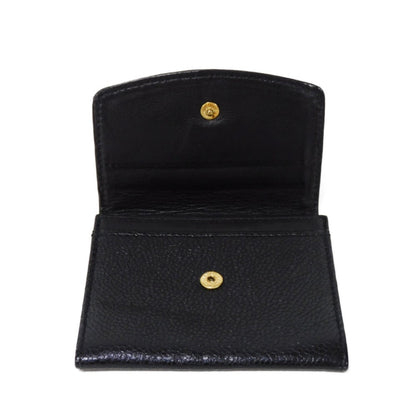 Chanel Coin Case Compact Flap Coco Mark Cc 3Rd Series Deca Caviar Skin Black