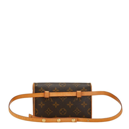 Louis Vuitton Monogram Pochette Florentine Body Bag Waist M51855 Brown Pvc Leather