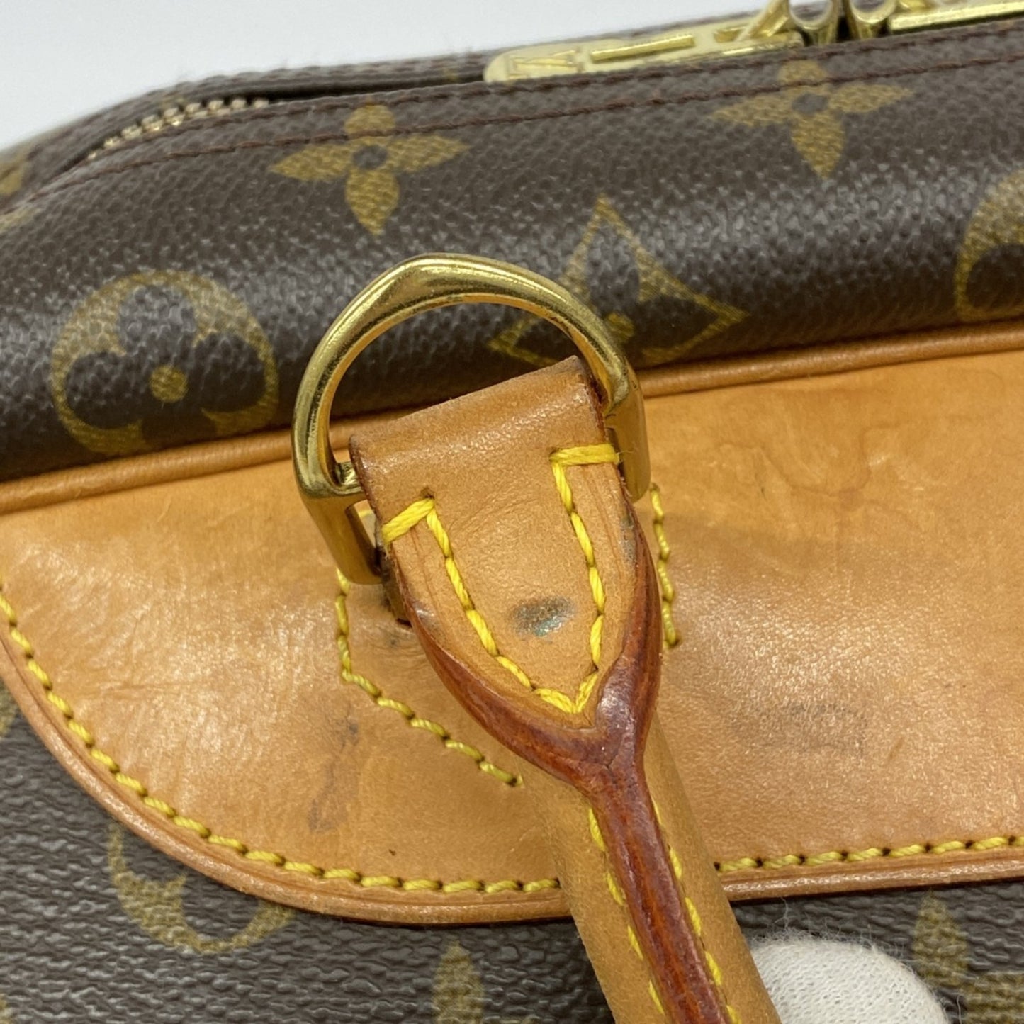 Louis Vuitton Monogram Deauville Handbag M47270 Brown