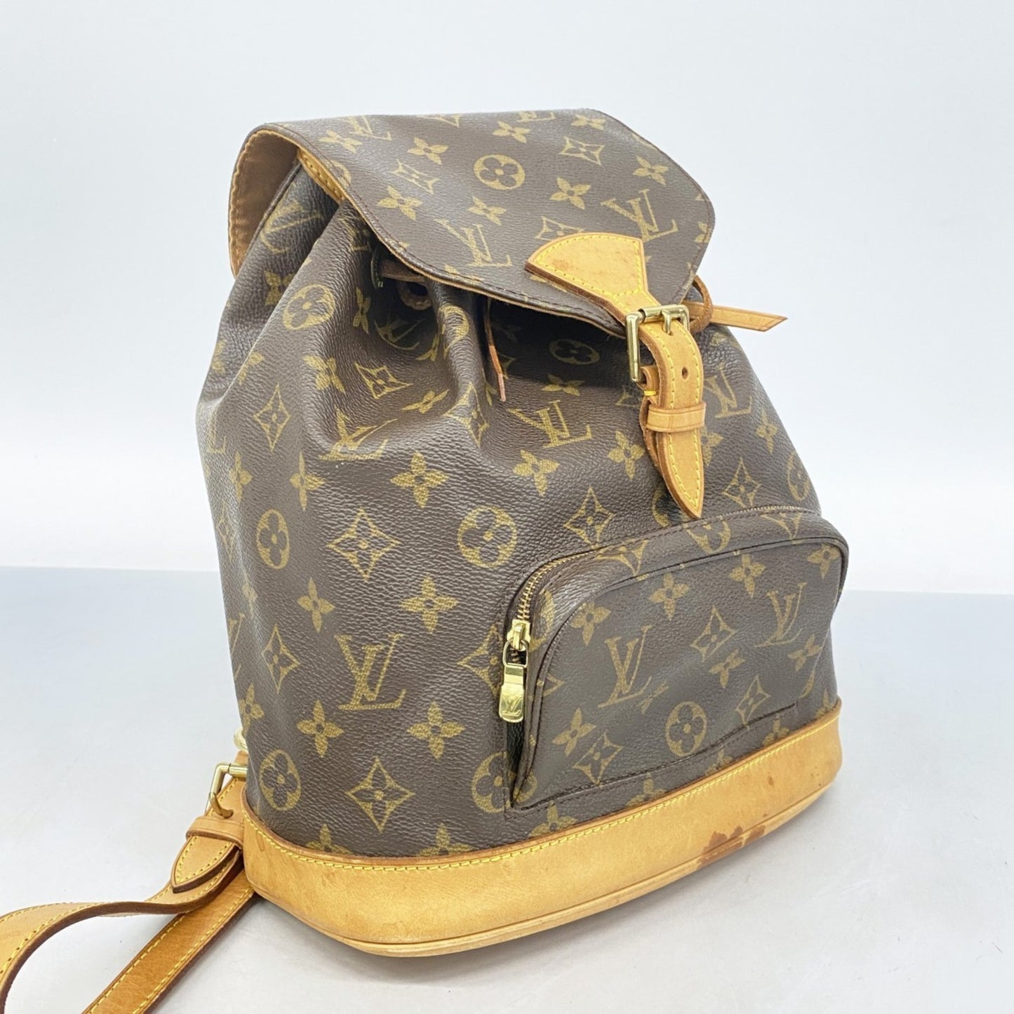 Louis Vuitton Monogram Montsouris Mm Backpack M51136 Brown