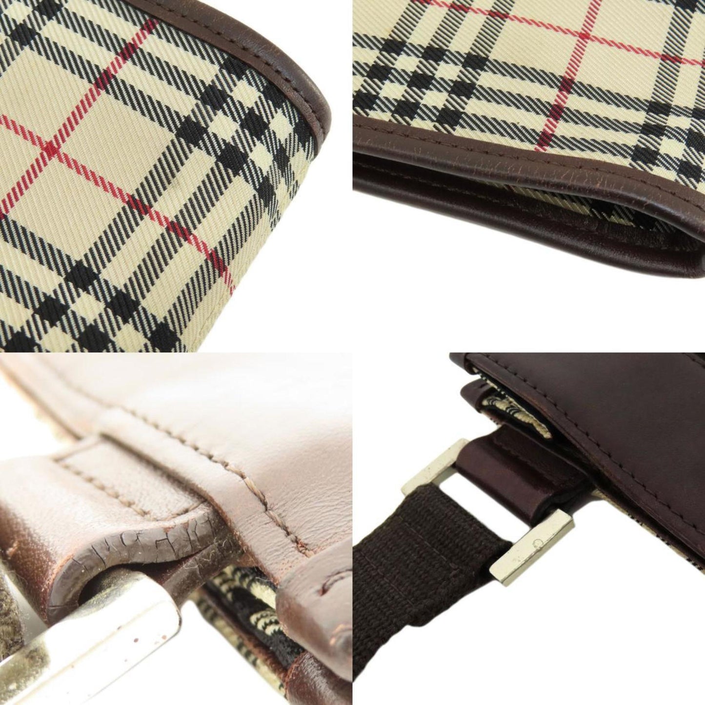 Burberry Nova Check Shoulder Bag Canvas