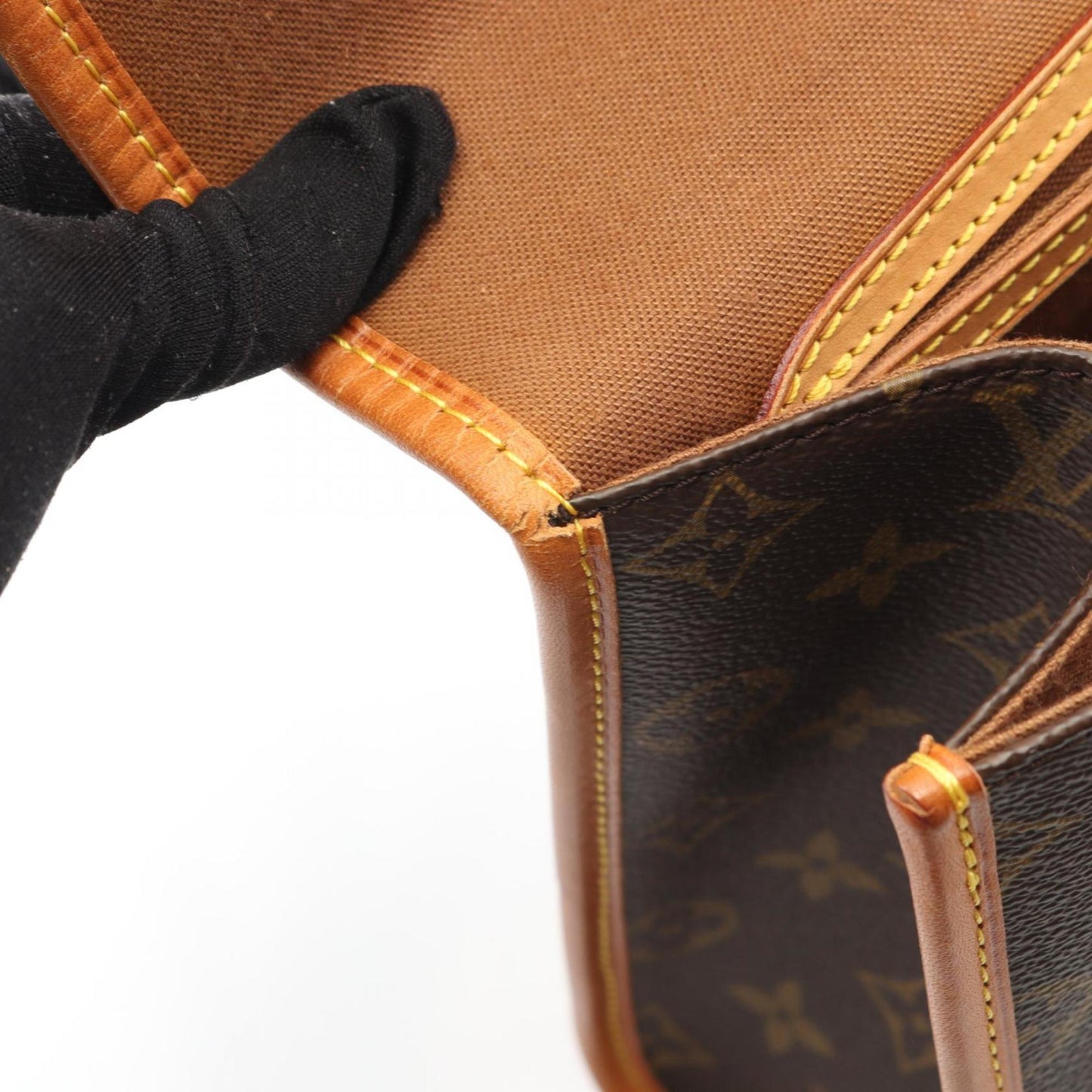 Louis Vuitton Bel Air Handbag Coated Canvas Leather Monogram