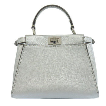 Fendi Peekaboo Mini Selleria 2-Way Handbag In Calfskin