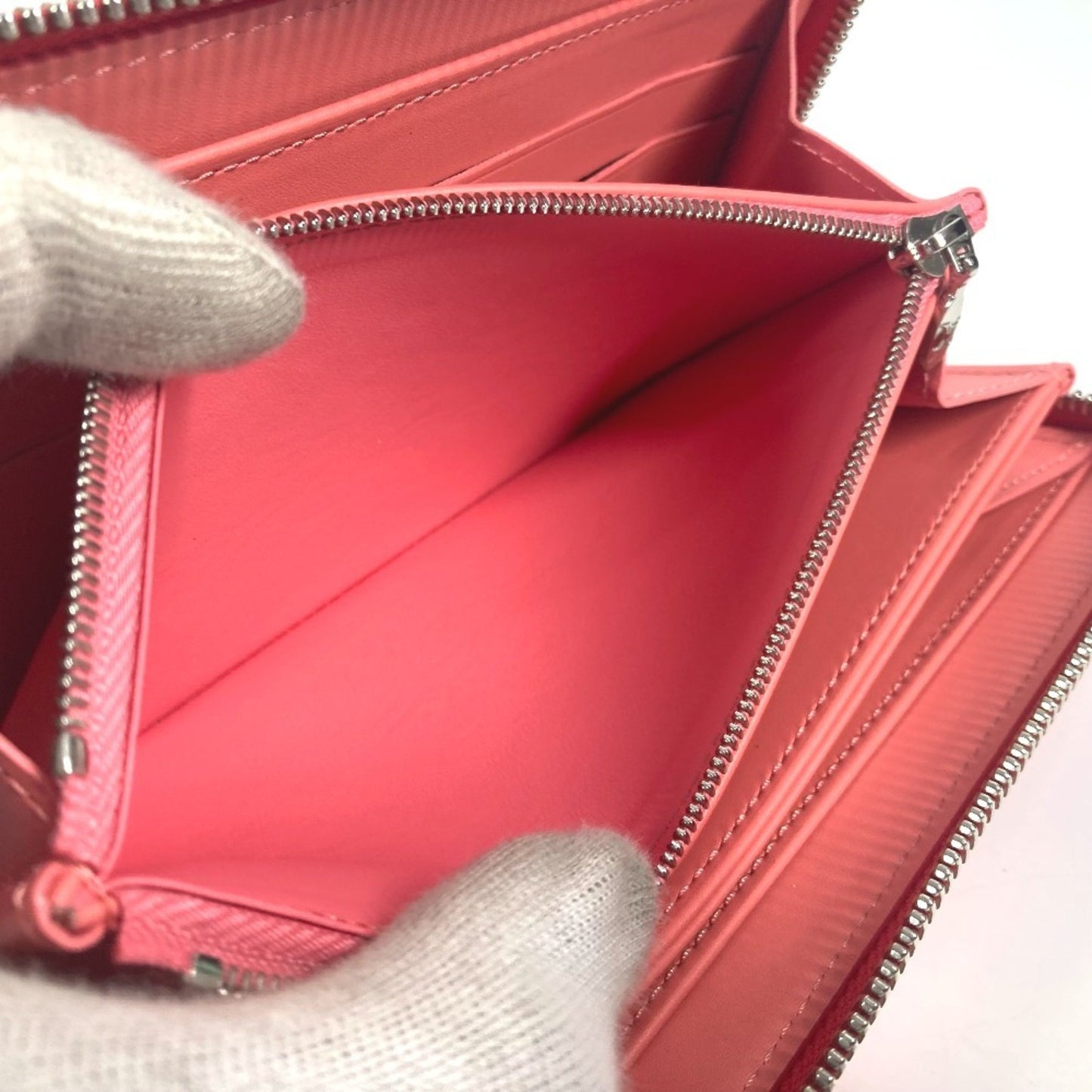 Louis Vuitton M58036 Monogram Vernis Rayure Zippy Wallet Long Round Zipper