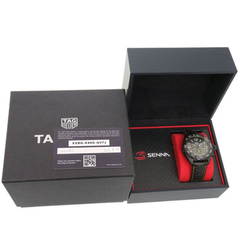 TAG Heuer Formula 1 Ayrton Senna Special Edition CAZ101AJ Stainless Steel Leather Grey Quartz Watch
