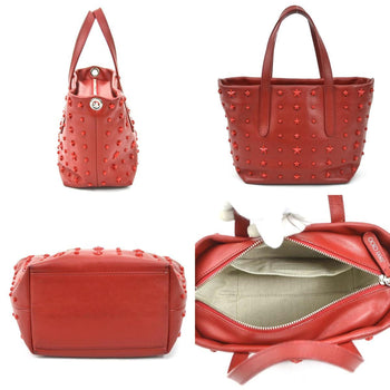 Jimmy Choo Handbag Shoulder Bag Leather Red