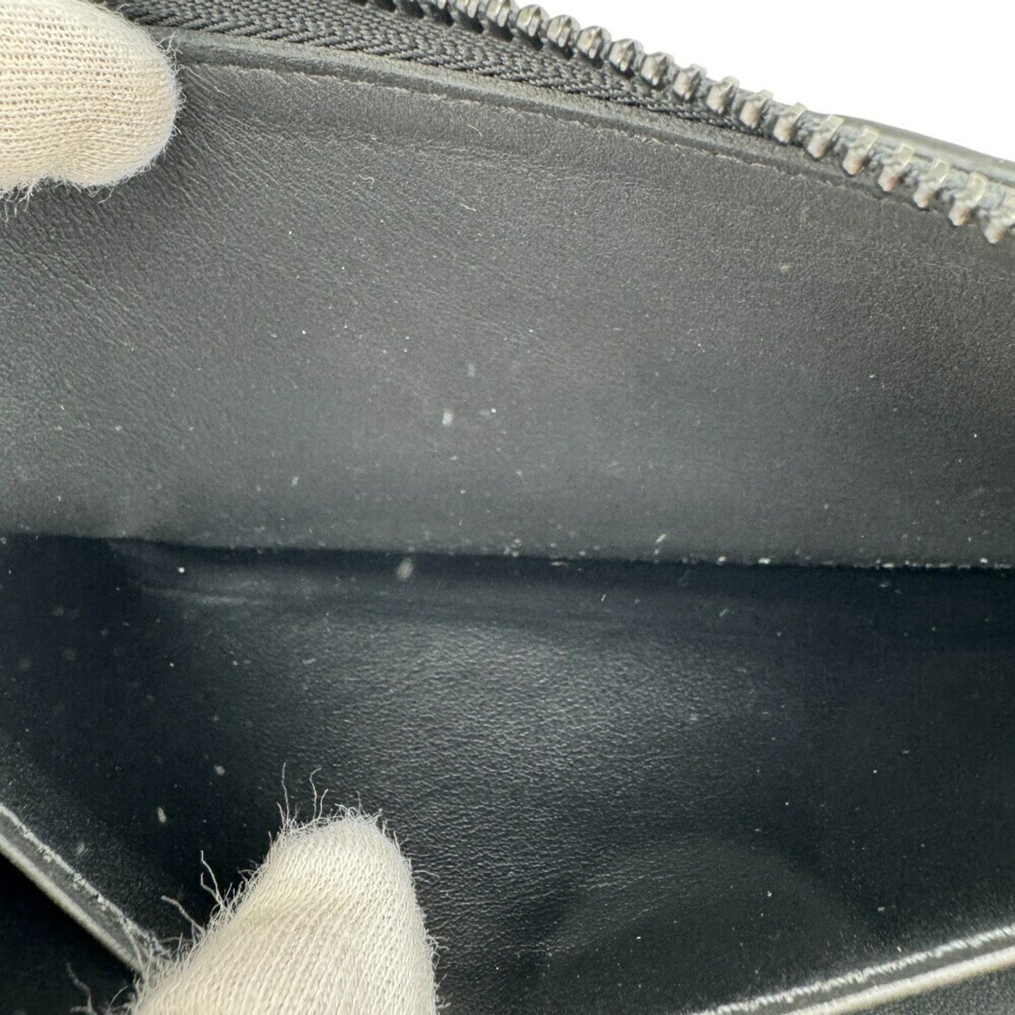 Louis Vuitton M11721 Zippy Wallet Horizontal Round Monogram Long Black