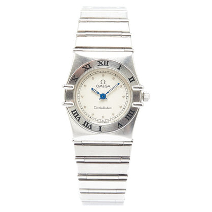 Omega Constellation Watch Quartz Silver Dial Stainless Steel