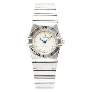 Omega Constellation Watch Quartz Silver Dial Stainless Steel