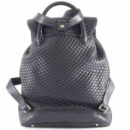 Bally Quilted Backpack In Black Leather
