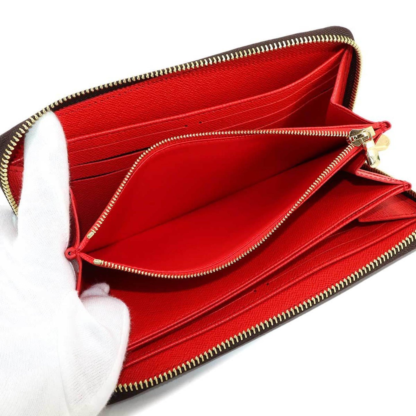 Louis Vuitton Monogram Zippy Wallet Round Long Coquelicot M41896 Rfid