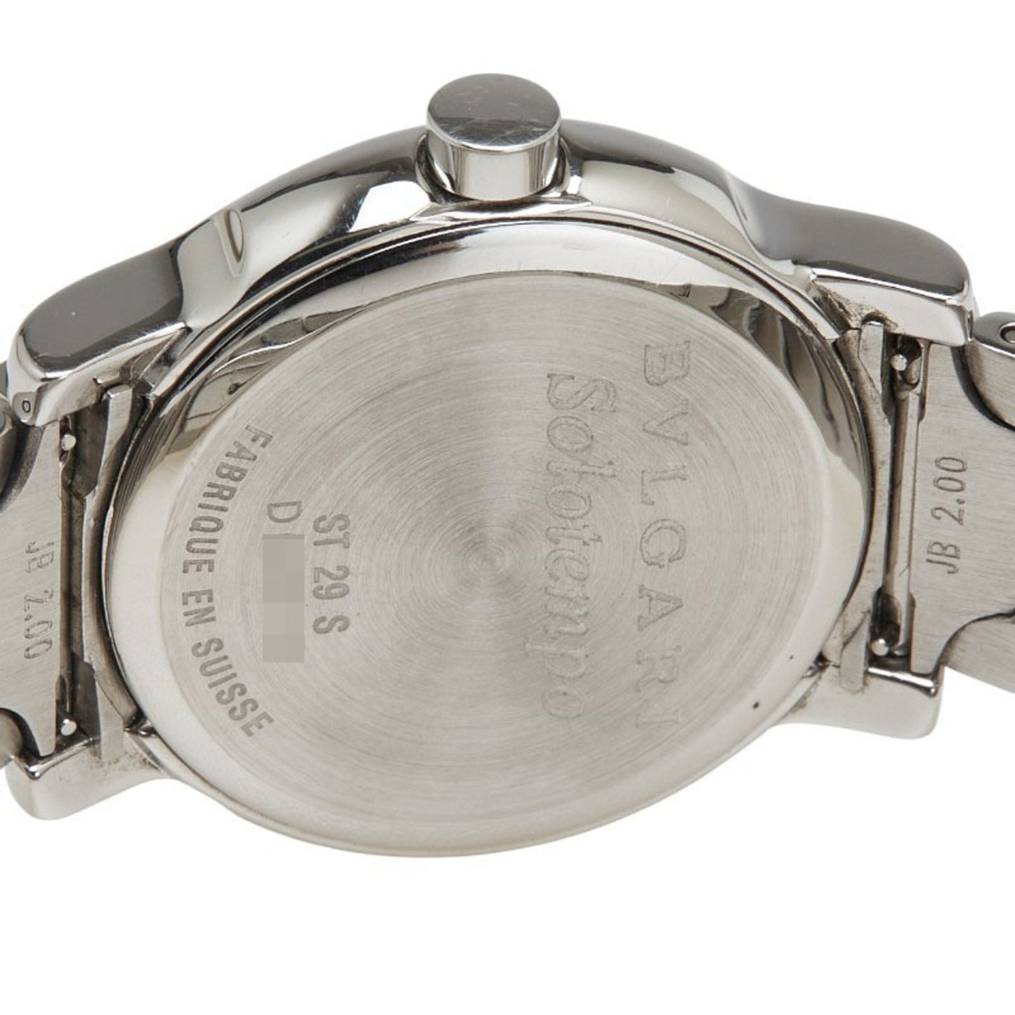 Bvlgari Solotempo St29S Quartz Watch With White Dial And Stainless Steel