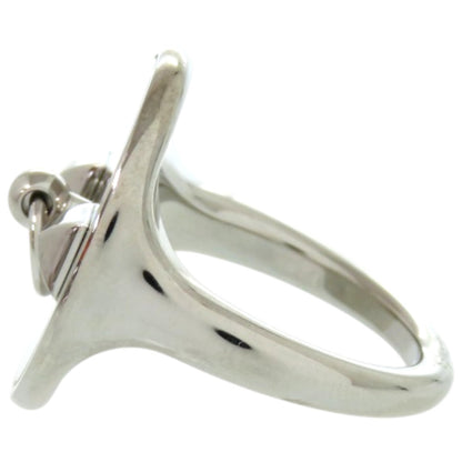 Hermes Collier De Chien Metal Silver Scarf Ring 0076 Hermes