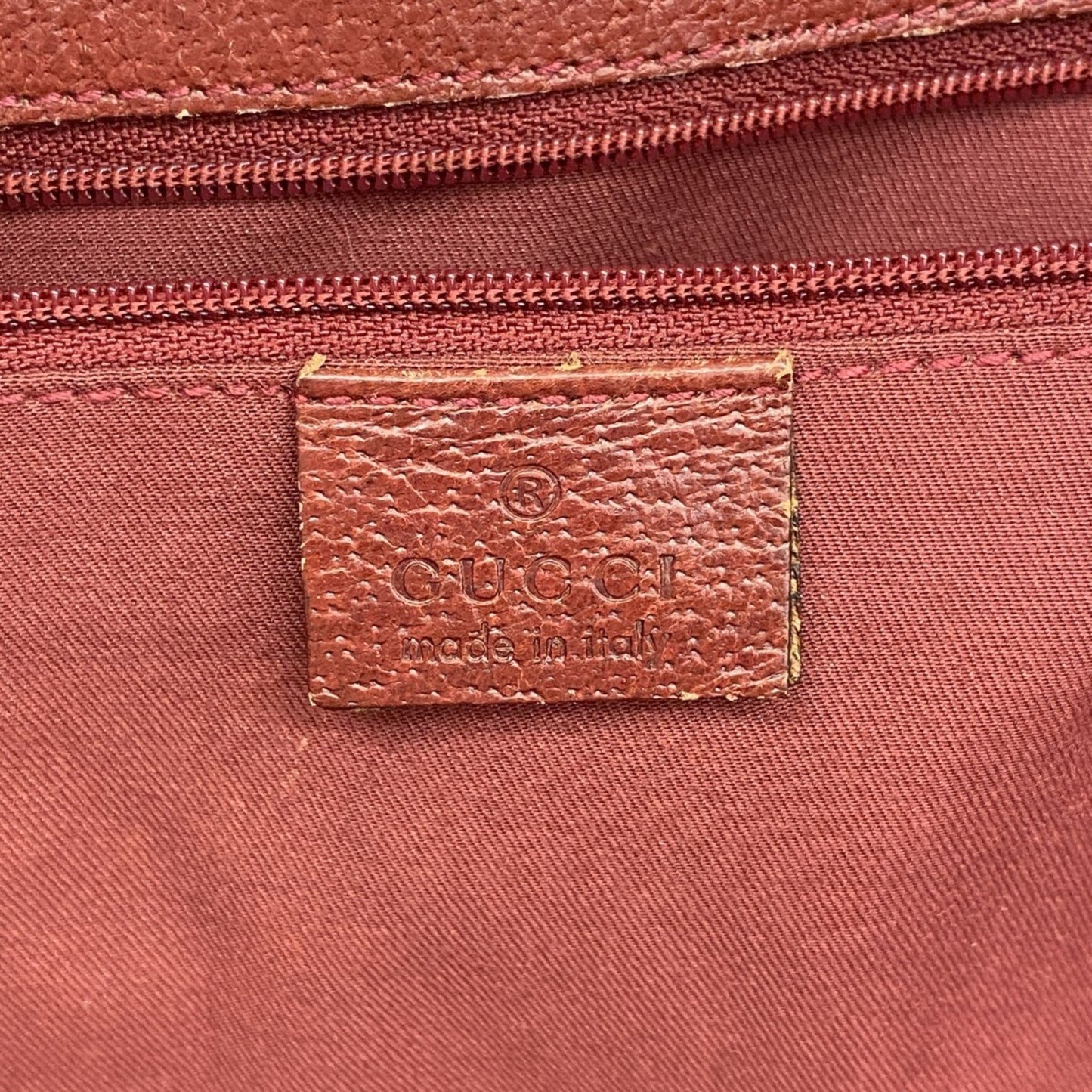 Gucci Tote Bag Gg Canvas 120838 Beige Bordeaux
