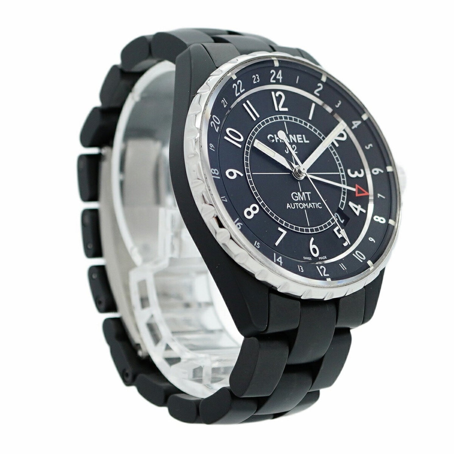 Chanel J12 Gmt H3101 Black Dial