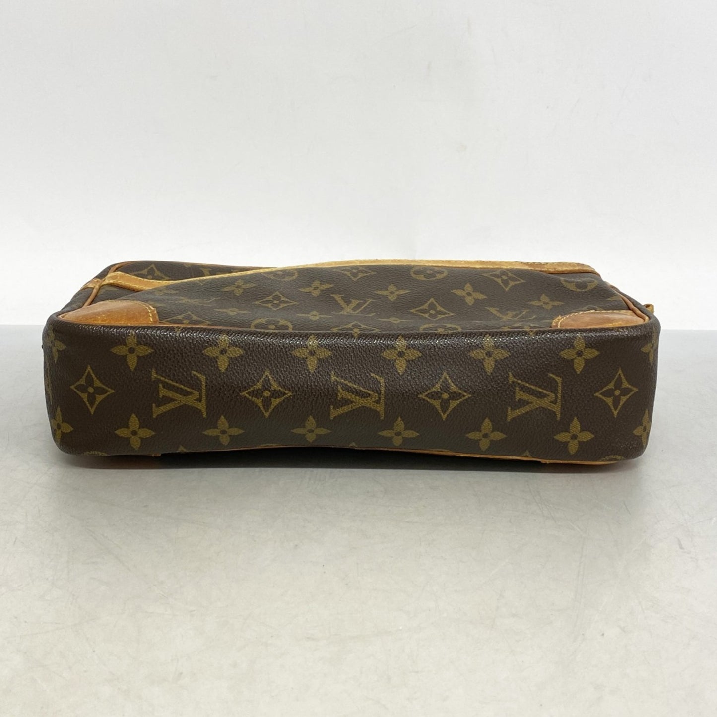 Louis Vuitton Monogram Compigne 28 Clutch Bag M51845 Brown