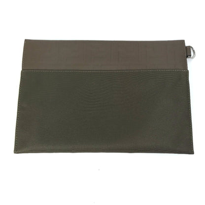 Fendi 7N0108 Zucca Clutch Bag Pouch Nylon/Leather