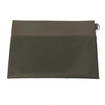 Fendi 7N0108 Zucca Clutch Bag Pouch Nylon/Leather