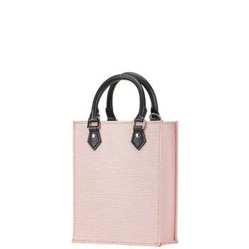 Louis Vuitton Epi Petite Sac Plat Handbag Shoulder Bag M69575 Rose Ballerine Leather