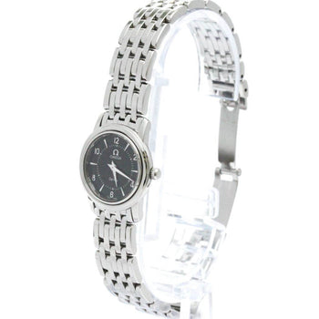Polished Omega De Ville Prestige Steel Quartz