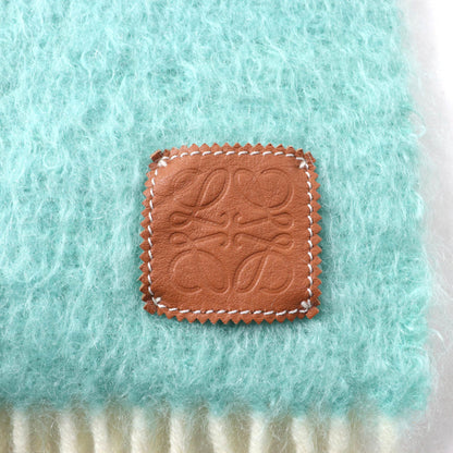 Loewe Women'S Mohair Blend Scarf With Anagram Logo Patch And Fringe