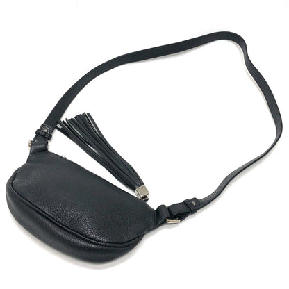 Chanel Chanel Logo Fringe Bag Shoulder Calf Leather