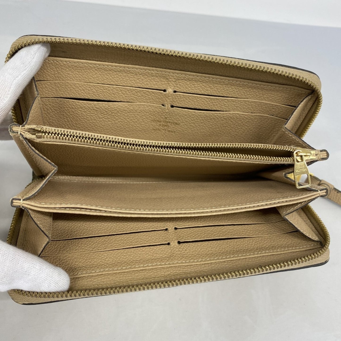 Louis Vuitton Monogram Empreinte Zippy Wallet M61866 Dune