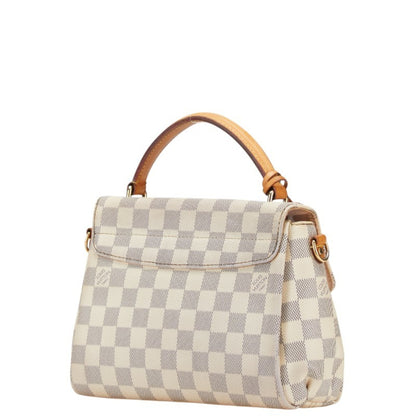 Louis Vuitton Damier Azur Croisette Handbag/Shoulder Bag 2Way N41581 Ivory Leather