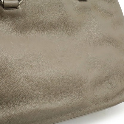 Prada Triangle Handbag/Tote/Shoulder Bag In Leather