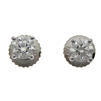 Tiffany Solitaire 0.21Ct X2 Diamond Stud Earrings
